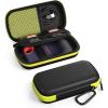 ProCase Hard Case for SanDisk Extreme Portable SSD (New/Old Model), Extreme Pro Portable SSD, 500GB 1TB 2TB 4TB 8TB USB-C Solid State Drive, EVA Shockproof Travel Case with 2 SD Card Slots-OrangeBlack(Green Black)