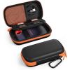 ProCase Hard Case for SanDisk Extreme Portable SSD (New/Old Model), Extreme Pro Portable SSD, 500GB 1TB 2TB 4TB 8TB USB-C Solid State Drive, EVA Shockproof Travel Case with 2 SD Card Slots-OrangeBlack(Orange Black)