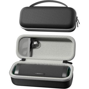 ProCase Hard Travel Case for BolaButty/Beats Pill Portable Speaker, EVA Shockproof Protective Carrying Case, with Handle & Mesh Pocket for Outdoor Travel -Tan(Black)